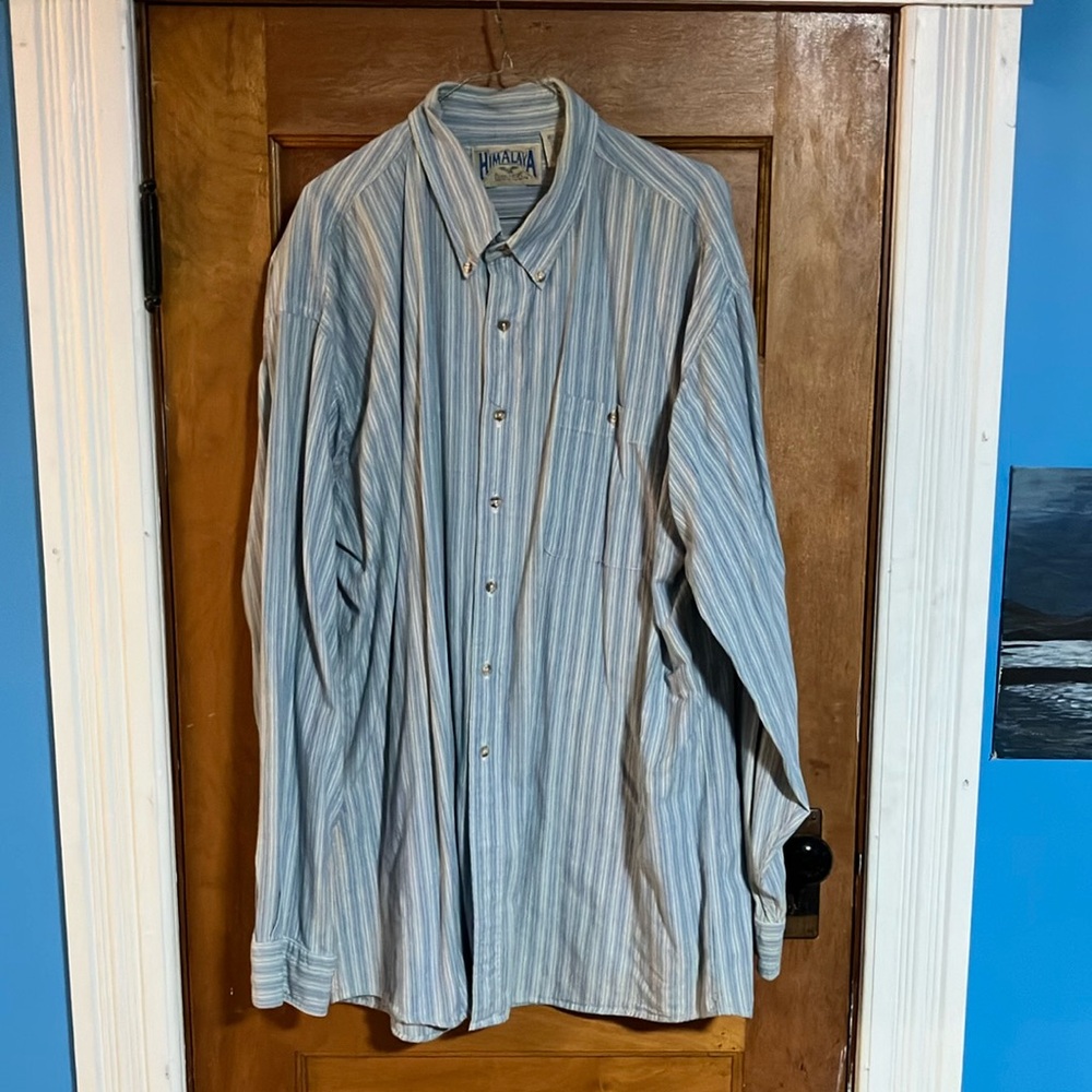 Himalaya outfitters long sleeve button-down shirt XXL tall
